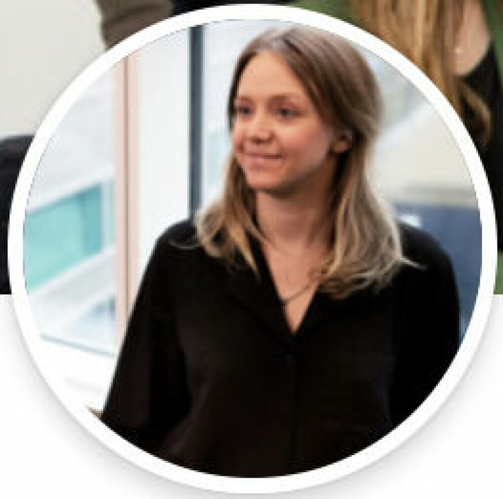 Rebecca Stenström Hedéns profilbild på Linkedin. Thomas Stenströms fru Rebecca Stenström Hedén