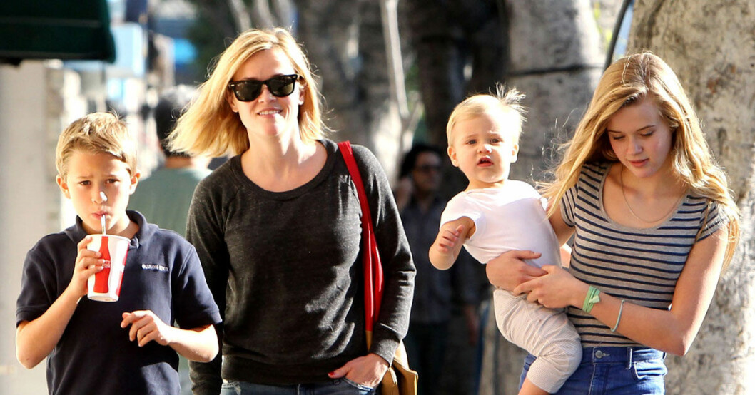 Reese Witherspoon har alltid sina barn i tankarna