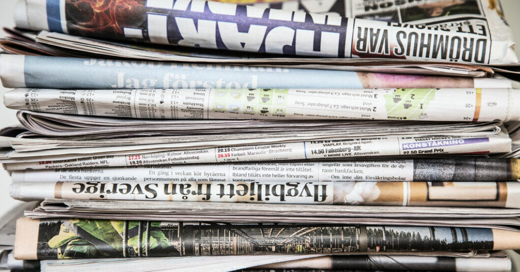 Regeringen presenterar ett nytt stöd för nyhetsmedier. Arkivbild. Regeringen presenterar nytt mediestöd