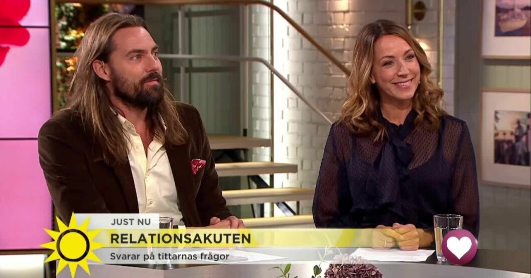 Nisse och Anna har tillsammans formatet Relationsakuten. Foto: TV4 Nisse och Anna