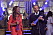 Renée Nyberg och David Hellenius tog emot pris för bästa manliga respektive kvinnliga programledare på tv-galan Kristallen år 2020.