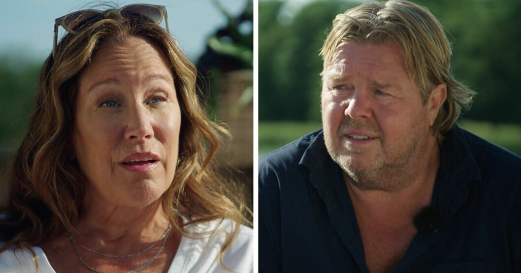Tomas Brolin och Renée Nyberg i Renées brygga i TV4.