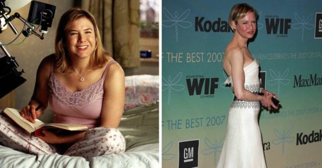 Renée Zellweger som <em>Bridget Jones </em>och efter viktraset. Foto: IBL, Stella Pictures Foto: IBL, Stella Pictures