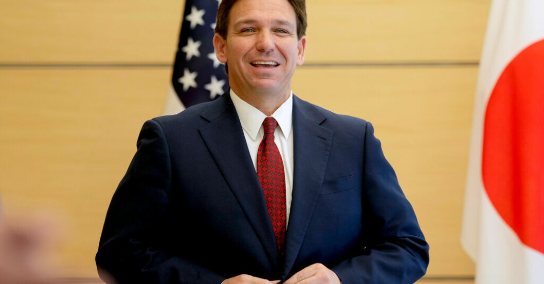Republikanen Ron DeSantis är Floridas guvernör sedan 2019. Arkivbild. Lagändring signalerar DeSantis kandidatur
