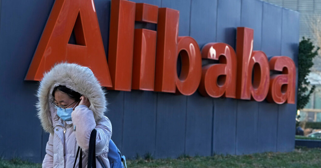Resultatet förbättrades för kinesiska Alibaba. Arkivbild. Alibaba-aktien backade efter rapport