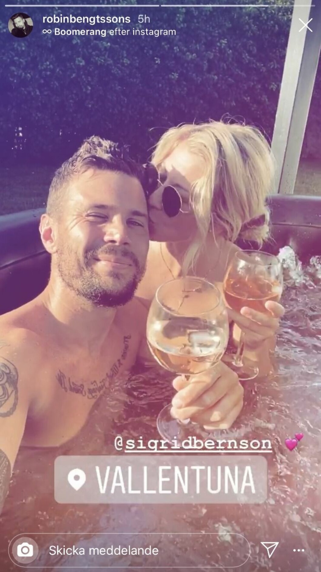 FOTO: Instagram Robin Bengtsson och Sigrid Bernson
