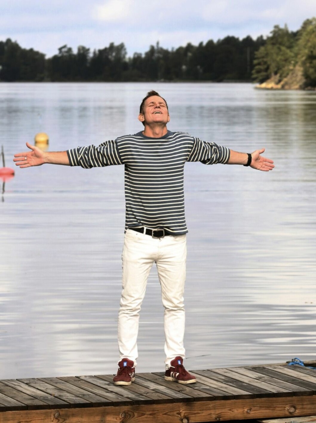 FOTO: Cornelia Nordström/TT RICKARD OLSSON på en brygga