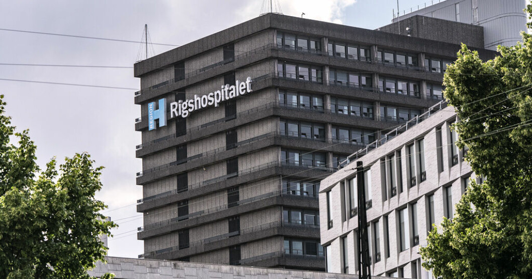 Rigshospitalet i Köpenhamn. Arkivbild. Färre avlider av cancer i Danmark