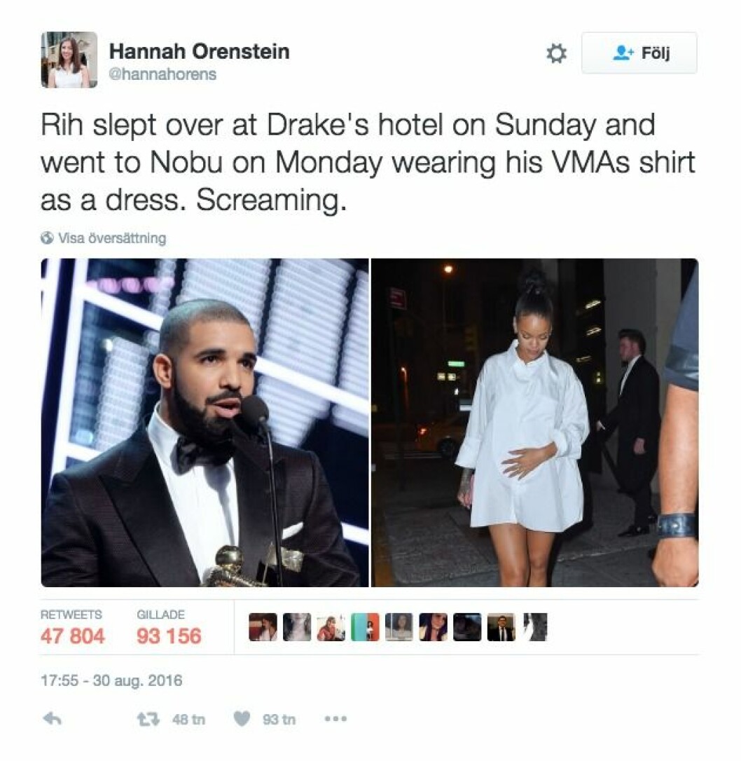Via: <a href="https://twitter.com/hannahorens/status/770651171212046336/photo/1?ref_src=twsrc%5Etfw" target="_blank">Twitter </a> rihanna-drake