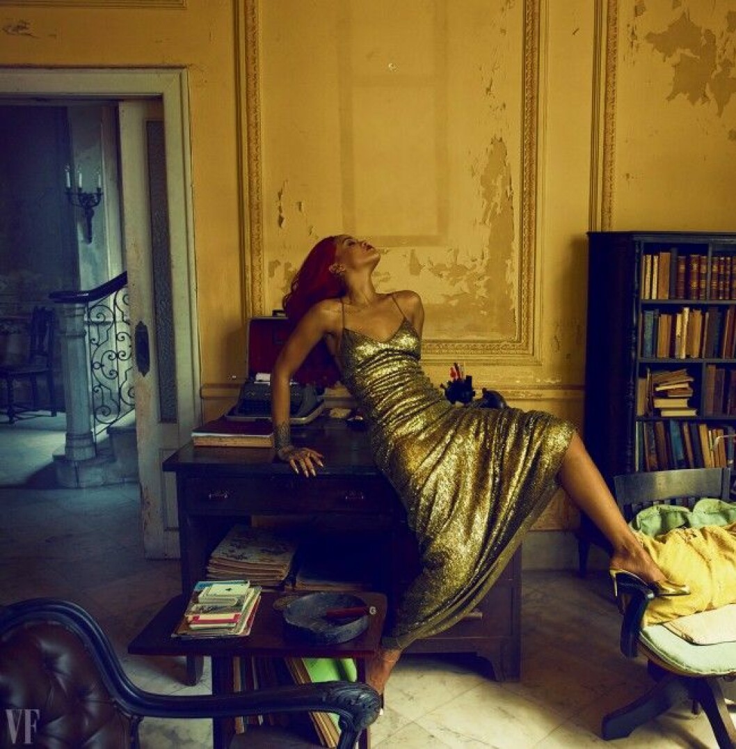 Rihanna i det senaste numret av Vanity Fair. Plåtningen ägde rum i Havana,Cuba. Foto: Annie Leibovitz//Vanity Fair rihanna-vanityfair1