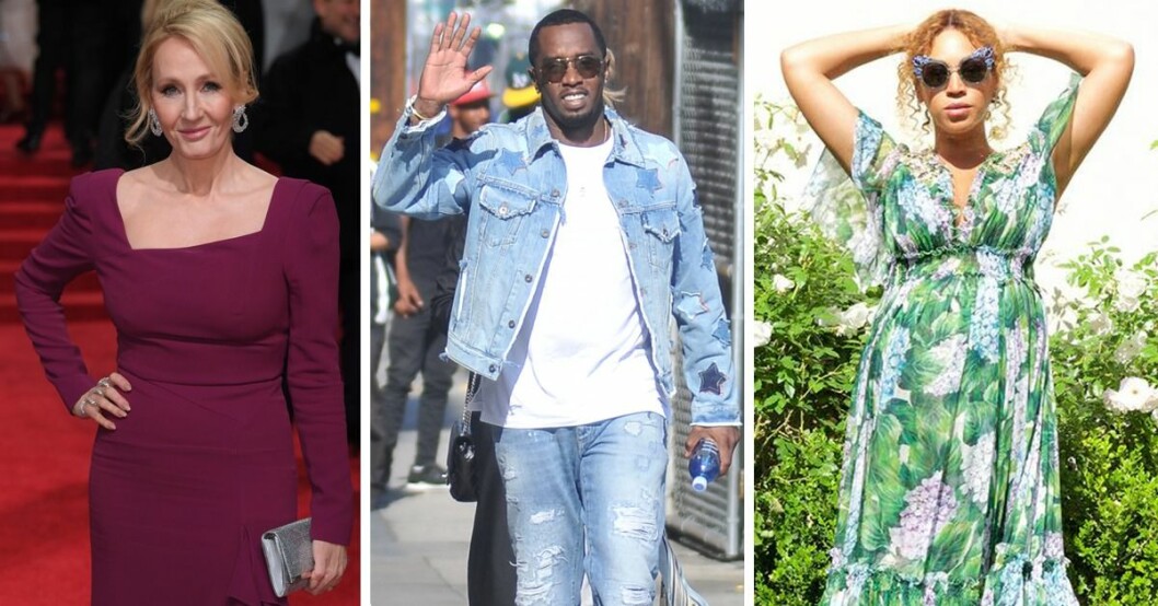 J.K Rowling, Diddy och Beyonce.