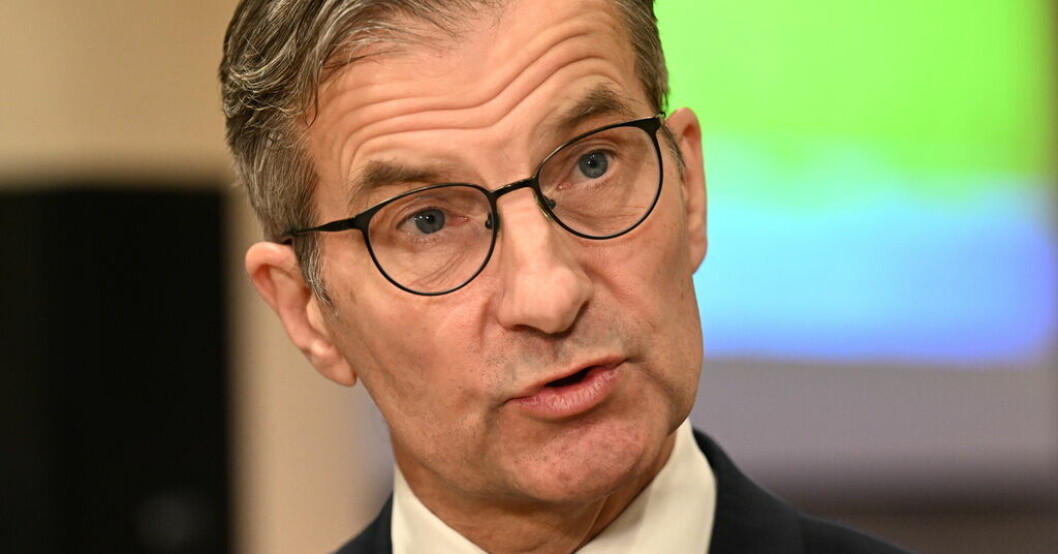 Riksbankschef Erik Thedéen har nya inflationsförväntningar från Kantar Prospera att ta ställning till. Arkivbild. Minskat tryck för nya räntehöjningar