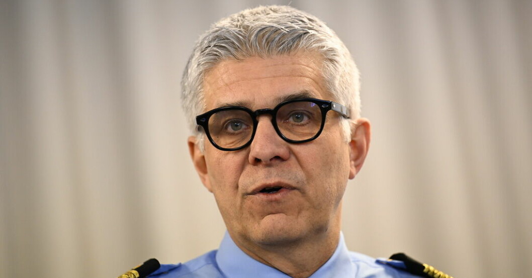 Rikspolischef Anders Thornberg. Arkivbild. Thornberg: 30 000 har bindningar till gängvåld