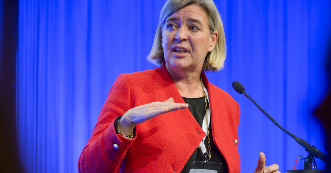 Riksrevisor Helena Lindberg menar att staten har ett ansvar att bedriva tillsyn när patientinformation digitaliseras. Arkivbild. Hackerattacker mot vården – granskning inleds