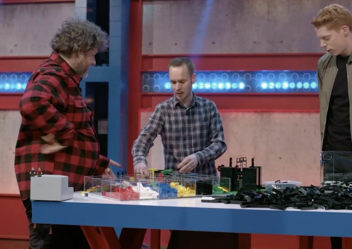 FOTO: TV4 Robert Lundmark, 45, och Hans Brettschneider, 55, i Lego masters Sverige