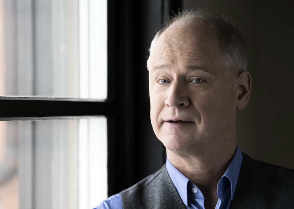 Robert Gustafsson. Robert Gustafsson i blå skjorta