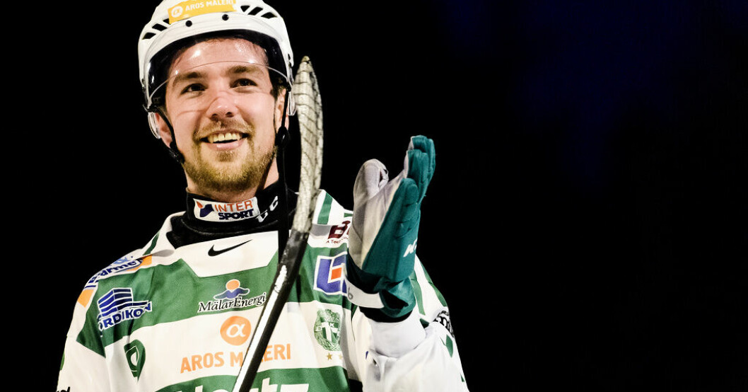 Robin Andersson sköt Västerås SK till semifinal i bandyns SM-slutspel. Arkivbild. Västerås SK sista klubb till SM-semifinal