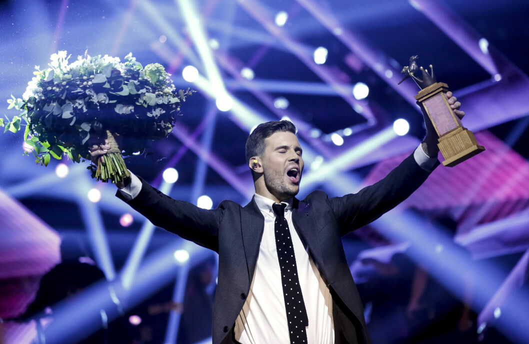 Robin Bengtsson vann <span class=" italic" data-lab-italic_desktop="italic">Melodifestivalen</span> år 2017 med bidraget <span class=" italic" data-lab-italic_desktop="italic">I Can't Go On.</span> Robin Bengtsson vann Melodifestivalen år 2017 med bidraget I Can't Go On.