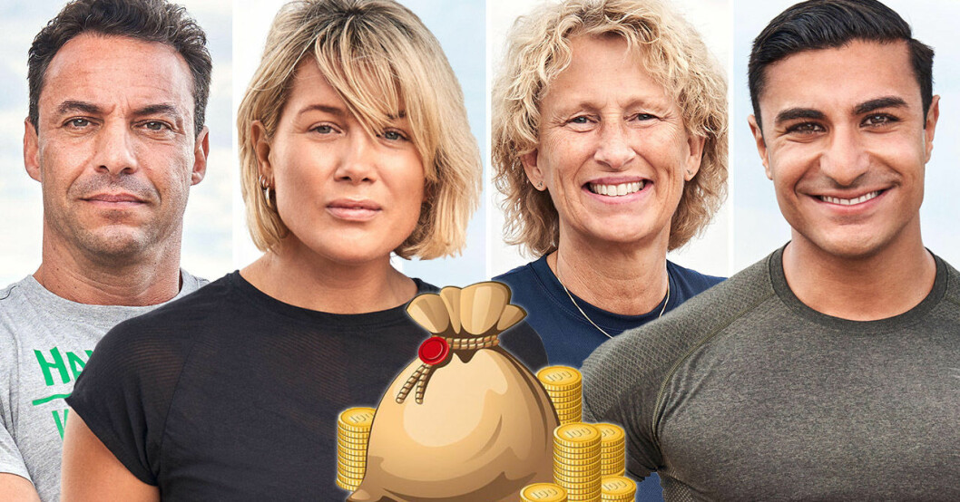Alexander Chennaoui, Joanna Swica, Annki Nilsson och Elias Akyol i Robinson 2021.