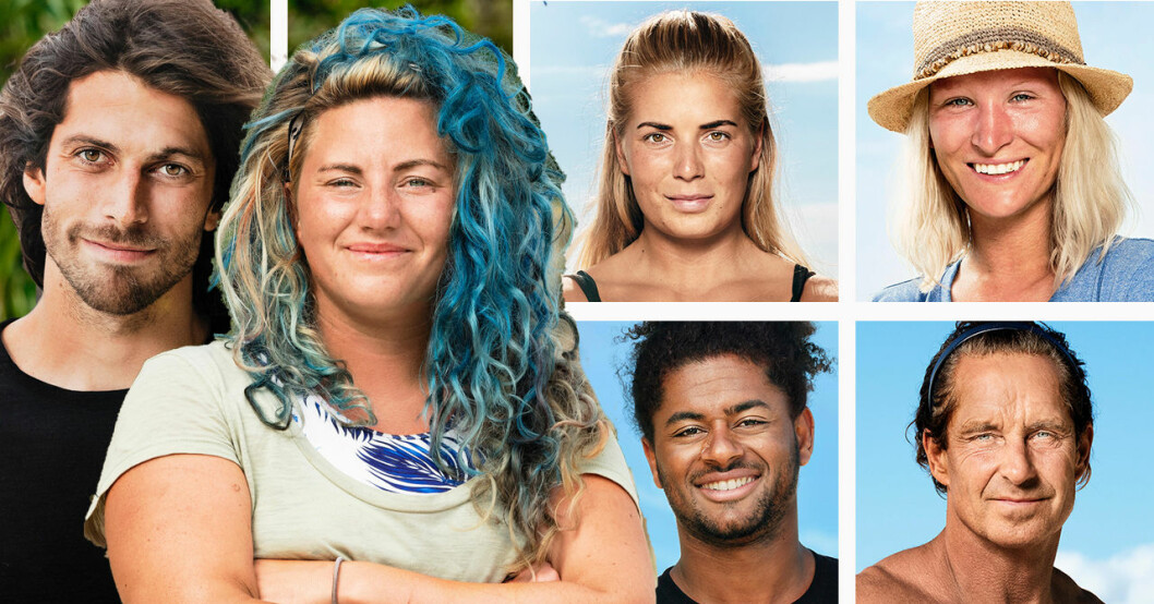 Klas Beyer, Linn Lund, Anna Dahlbom, Sophie Hanson, Adnilson Costa da Cruz Nilson och Nick Söderblom deltog i Robinson 2019.