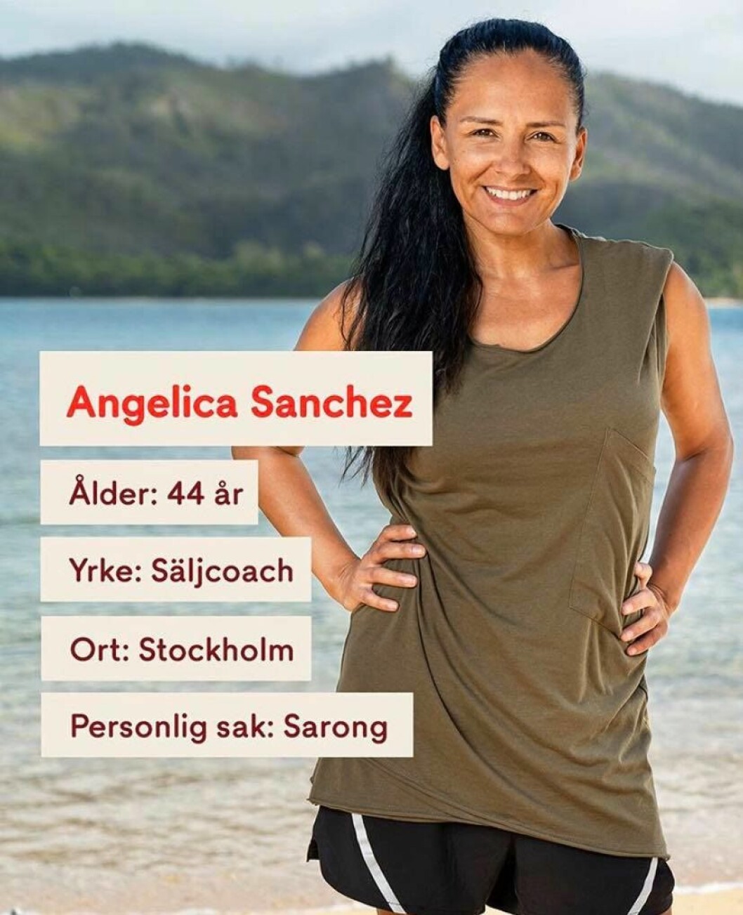 Angelica Sanchez. FOTO: TV4 Angelica Sanchez i Robinson 2020