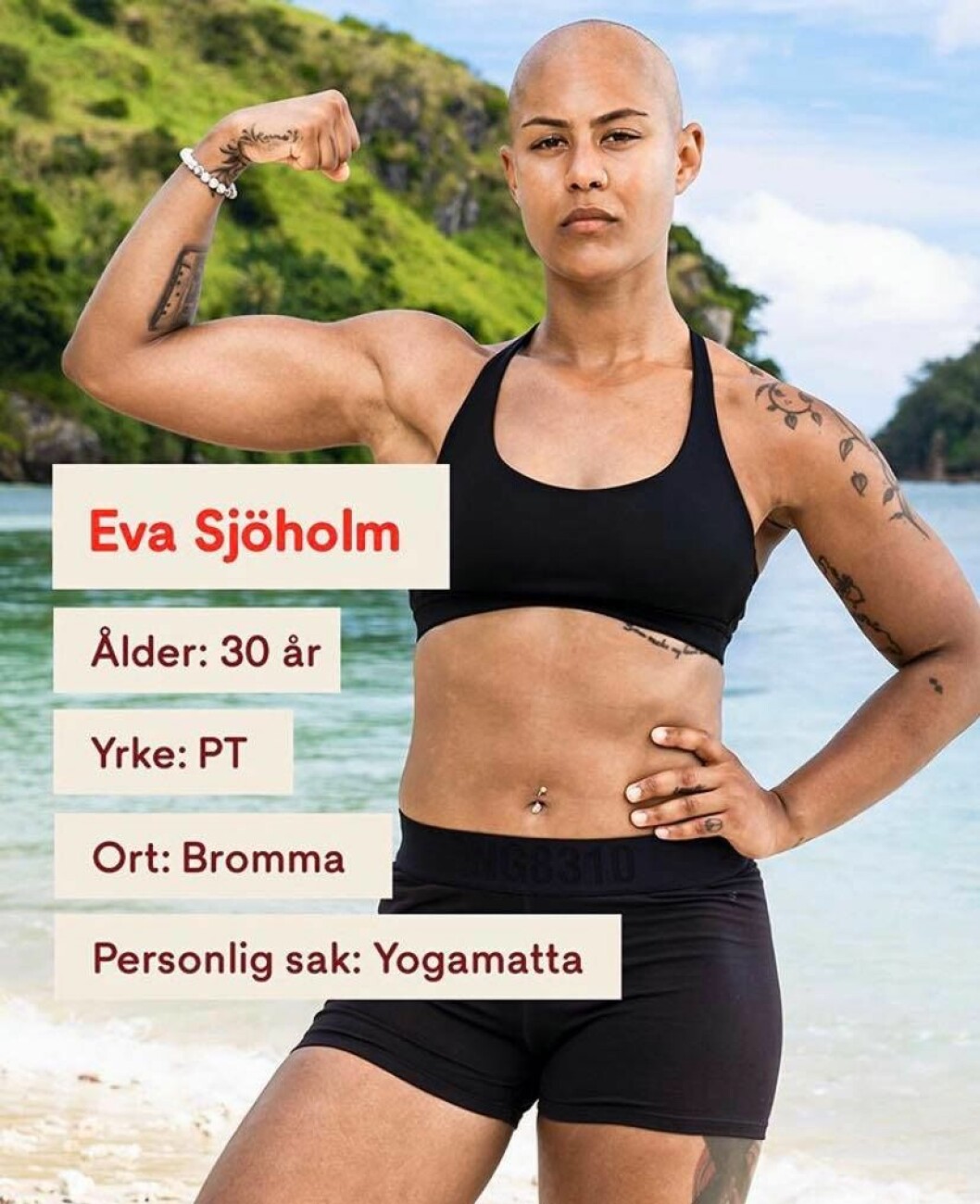 Eva Sjöholm. FOTO: TV4 Eva Sjöholm i Robinson 2020