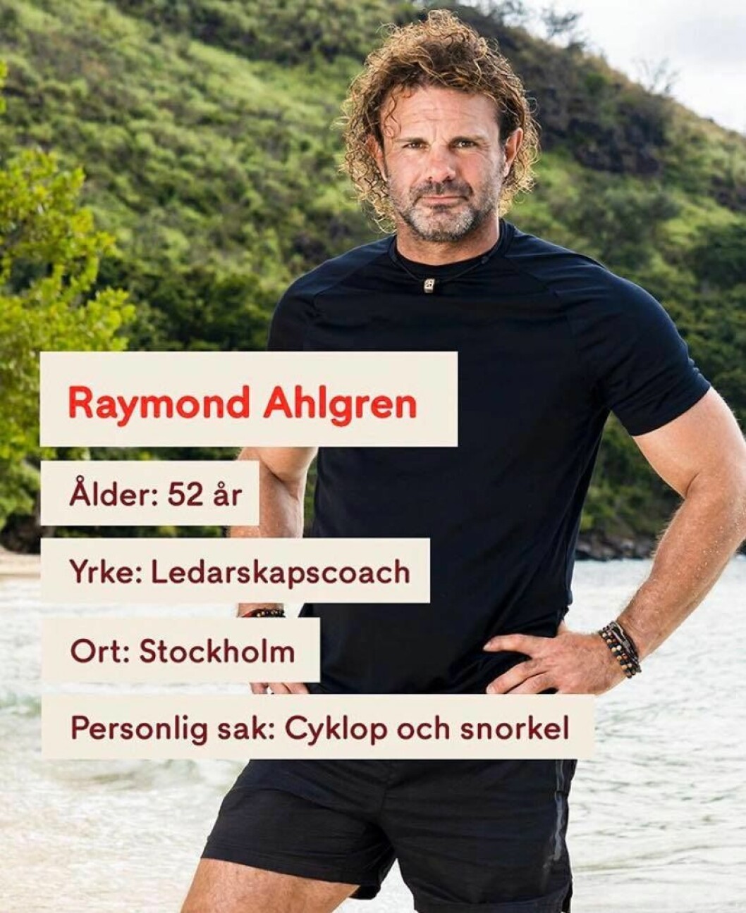 Raymond Ahlgren. FOTO: TV4 Raymond Ahlgren i Robinson 2020