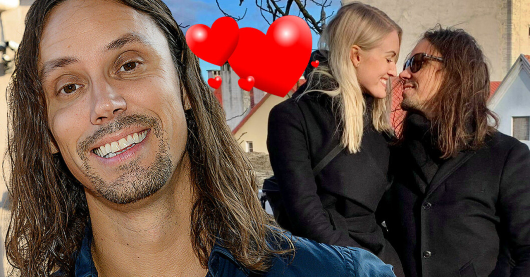 Robert ”Robinson-Robban” Andersson med sambon Simone Brandstedt