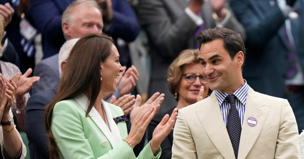 Federer hyllades av prinsessan i Wimbledon