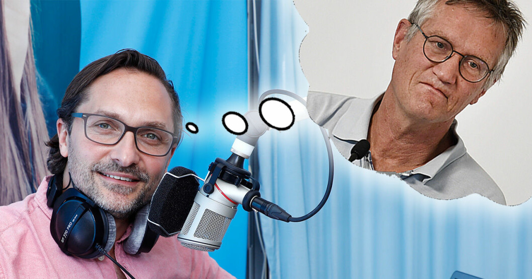 Roger Nordin tänker ofta på statsepidemiolog Anders Tegnell. Roger Nordin Anders Tegnell