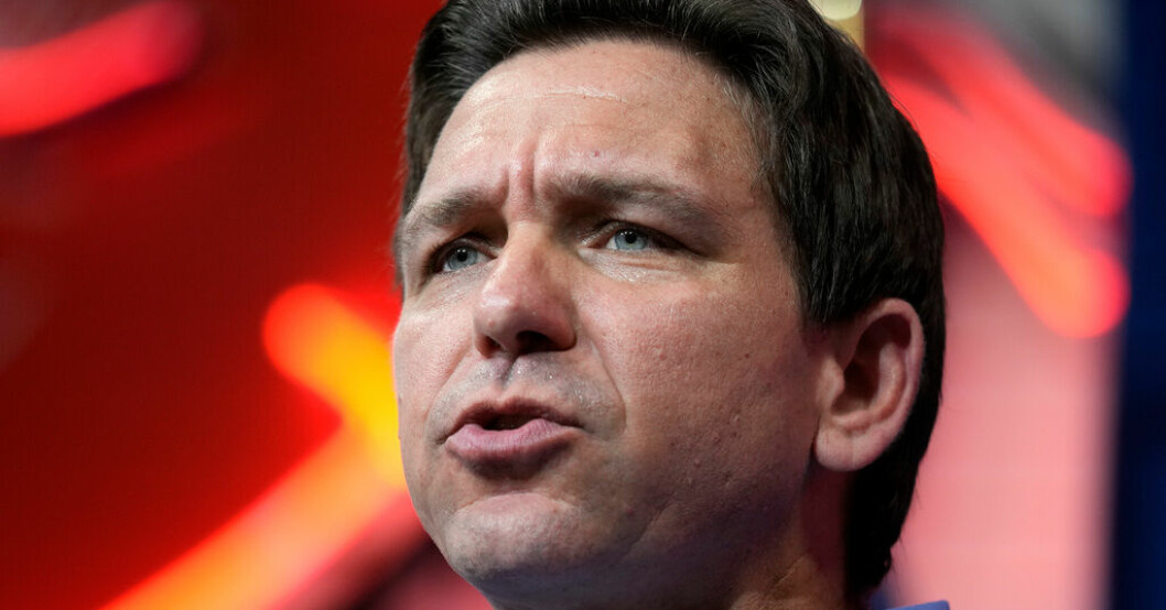 Ron DeSantis ställer upp i det amerikanska presidentvalet. Arkivbild. Floridas guvernör utmanar Trump i valet
