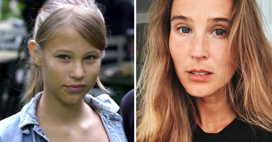 Rosanna 2000 och 2020. <strong>Foto: TT & Privat.</strong> Rosanna Munter spelade Petra i Eva & Adam.