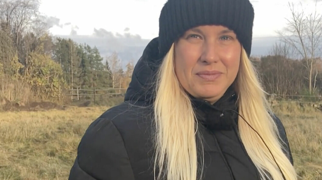 <strong>Rosita Magnusson ifrågasätter att jägaren jagade så nära deras hus.</strong> Rosita Magnusson.