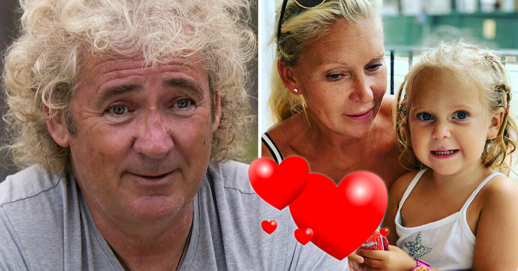 Michael ”Rud” Dean Huhges och frun Patricia och dottern Luna.