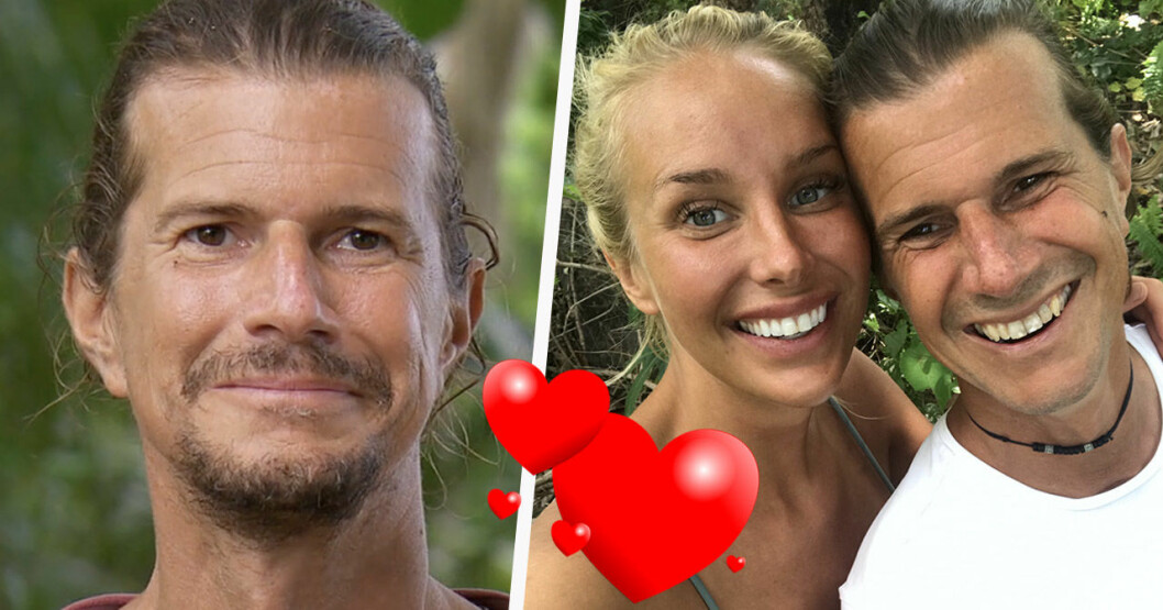Kristove och Julia. <strong>Foto: TV4 & Privat.</strong> Kristove Rueda och Julia Franzén i Robinson 2020.