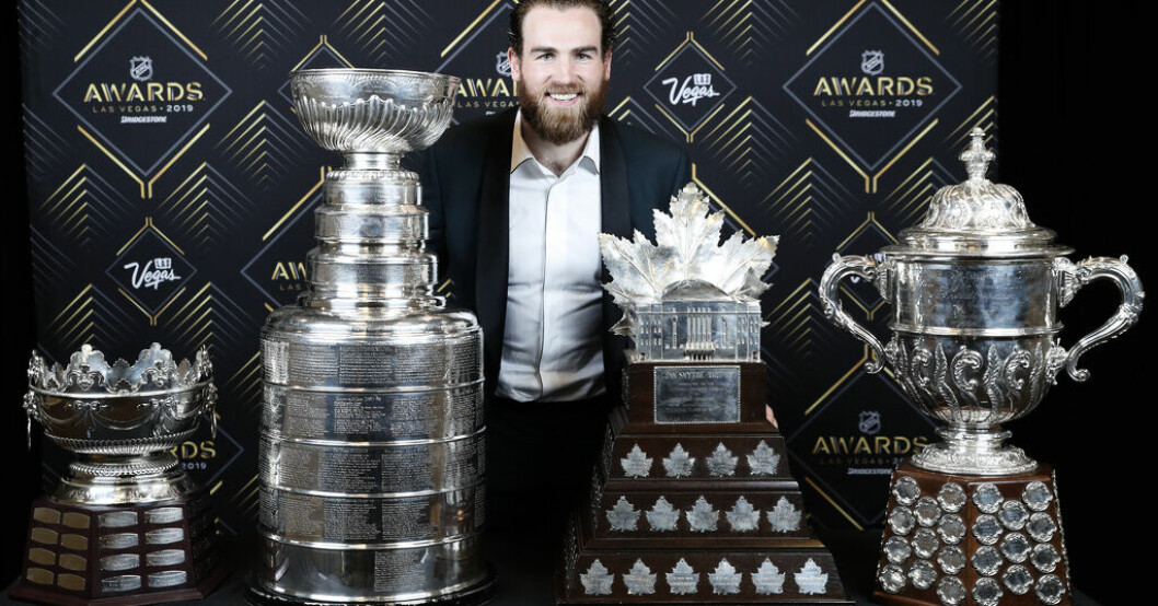 Ryan O'Reilly var dominant NHL-säsongen 2018–2019. Nu lämnar han St Louis för Toronto. Arkivbild. St Louis stjärnkapten trejdad till Toronto