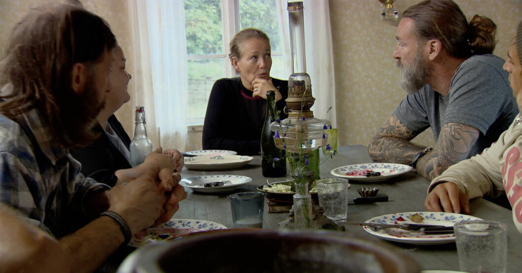 Yvonne Ryding var inte imponerad över Samir och Ola-Connys kisseri.