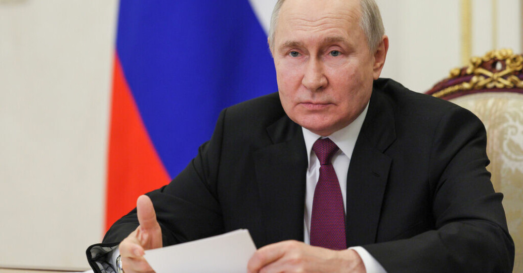 Rysslands president Vladimir Putin. Arkivbild. Kreml: Rysk radio hackades med fejkat Putintal