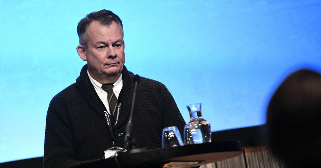Sacos ordförande Göran Arrius är kritisk mot en punkt i Tidöavtalet. Arkivbild. Fackförbund kritiserar punkt i Tidöavtalet