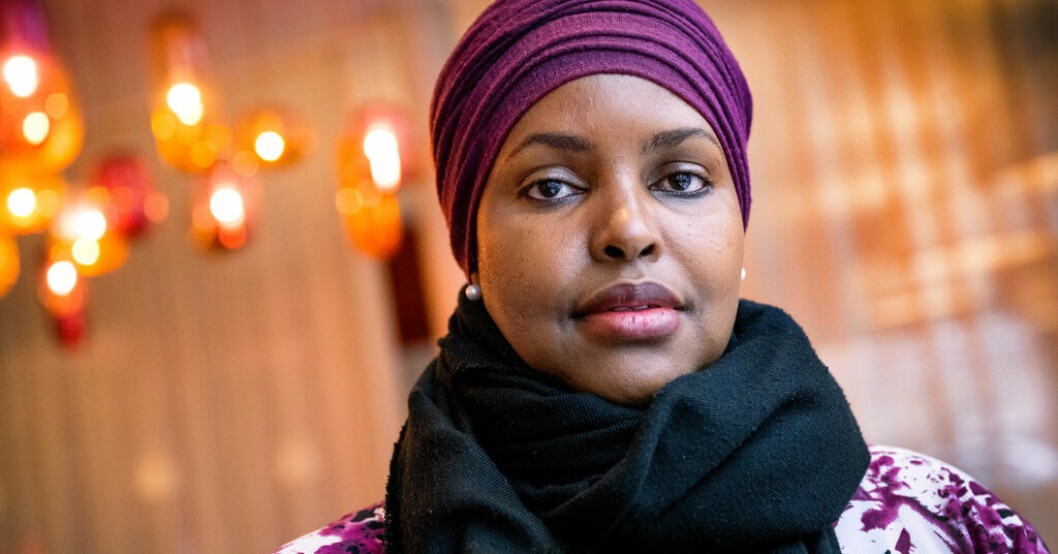 Sadia Allin, landchef på Plan International Somalia, under ett besök i Stockholm i samband med den internationella dagen mot könsstympning i februari. Hon könsstympades som femåring – befarar ökning