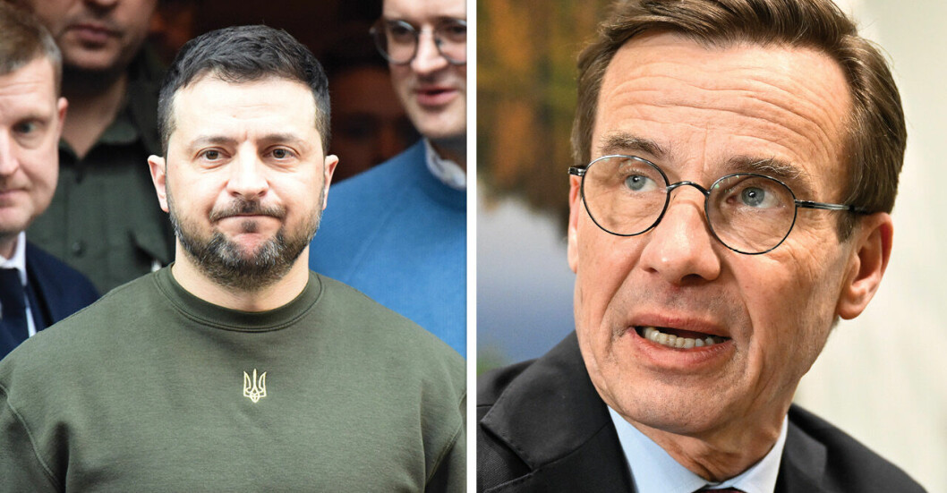 Ulf Kristersson säger nej till Ukraina – efter Zelenskyjs vädjan: