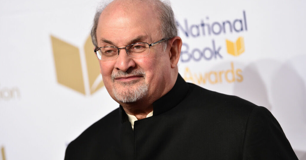 Salman Rushdie. Arkivbild. Rushdie framträdde om hotad yttrandefrihet