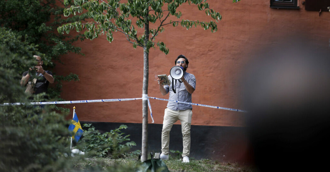 Salwan Momika utreds för hets mot folkgrupp efter förra veckans koranbränning i Stockholm. Arkivbild. Åklagare: Krävs mer än bara bränning för åtal