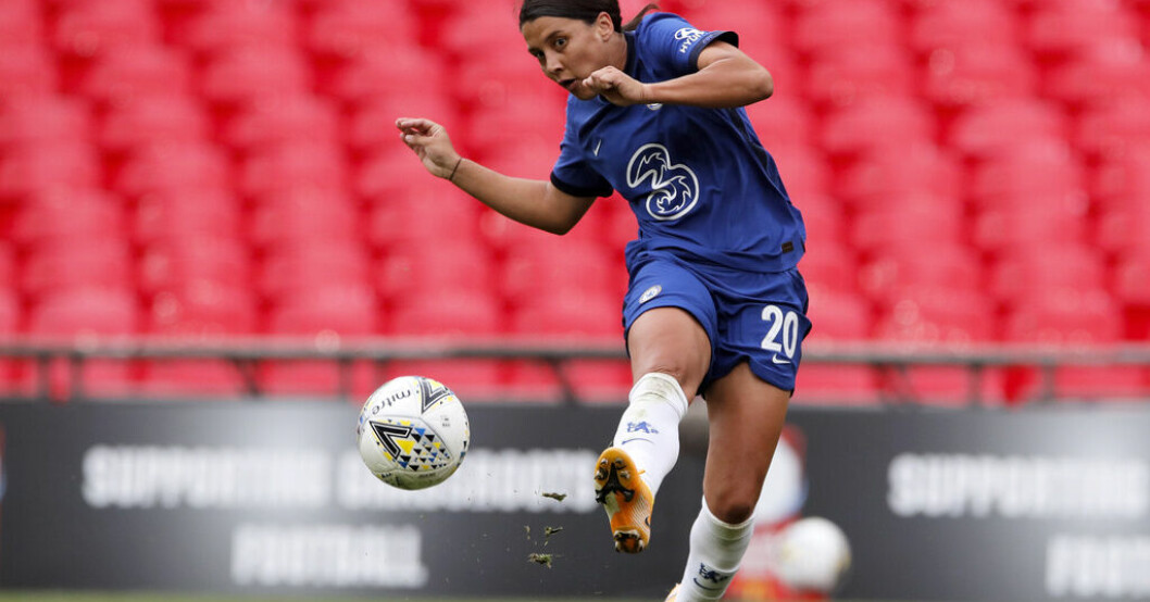 Sam Kerr blev matchhjälte för Chelsea. Arkivbild. Chelsea vann seriefinalen – efter Kerrs drömmål