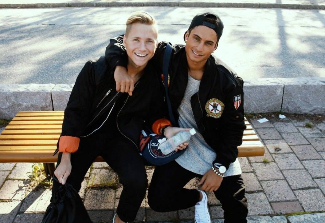 Samir Badran med kollegan Viktor Frisk. Samir Badran