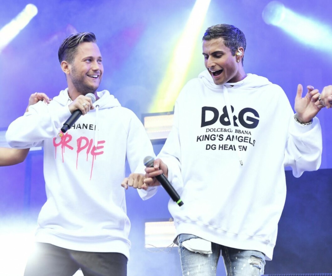 Samir & Viktor sjunger på Gröna lund 2019. FOTO: Karin Törnblom/TT Samir & Viktor sjunger på Gröna lund 2019.