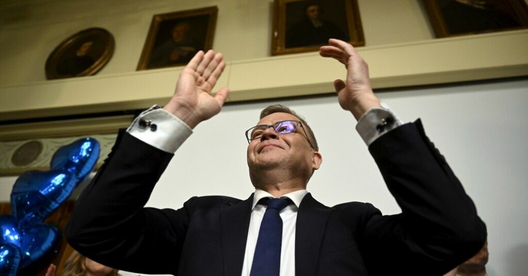 Samlingspartiets Petteri Orpo kan lyckas med att bilda regering med Sannfinländarna, Svenska folkpartiet och Kristdemokraterna, tror Göran Djupsund, professor emeritus vid Åbo Akademi. Arkivbild. Expert i Finland: "Kan bli luddiga kompromisser"
