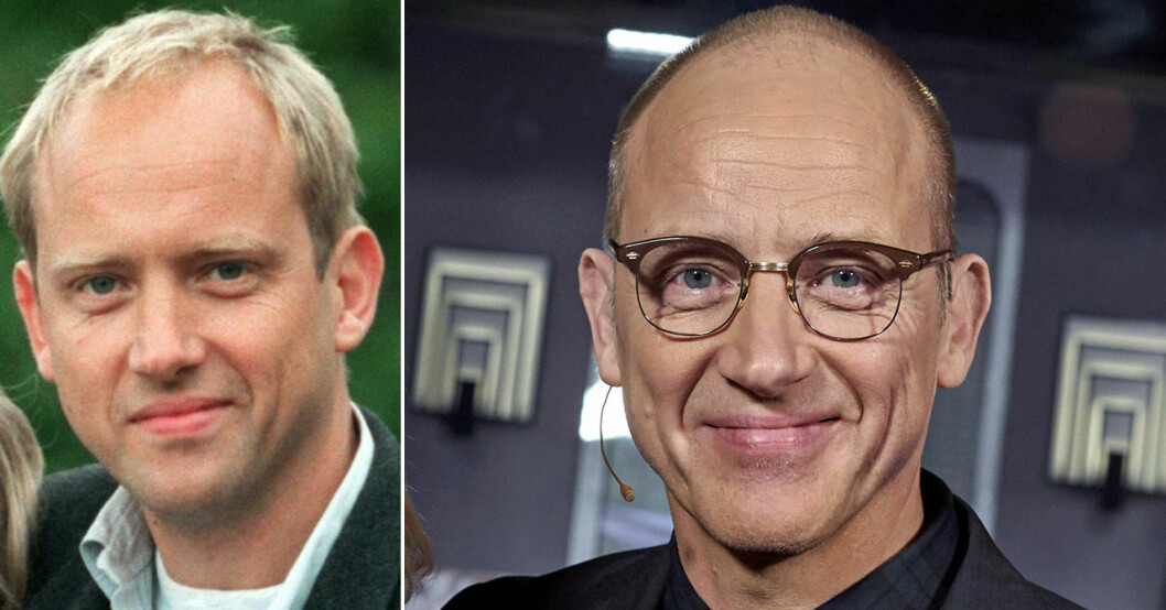 Samuel 1999 och 2019. Samuel Fröler i Skärgårdsdoktorn 1999 och i På spåret 2019.