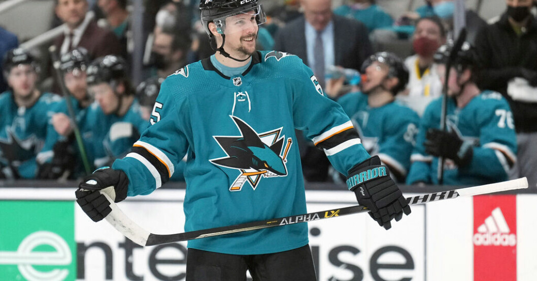 San Joses Erik Karlsson har tackat nej till VM-spel med Tre Kronor. Arkivbild. NHL-stjärnornas besked: Inget VM-spel