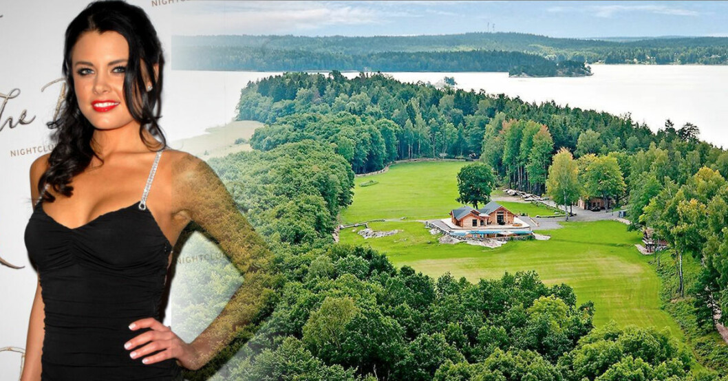 Svenska Playboymodellen Sandra Nilsson fick egen ö i Mälaren – av Roberto Cavalli